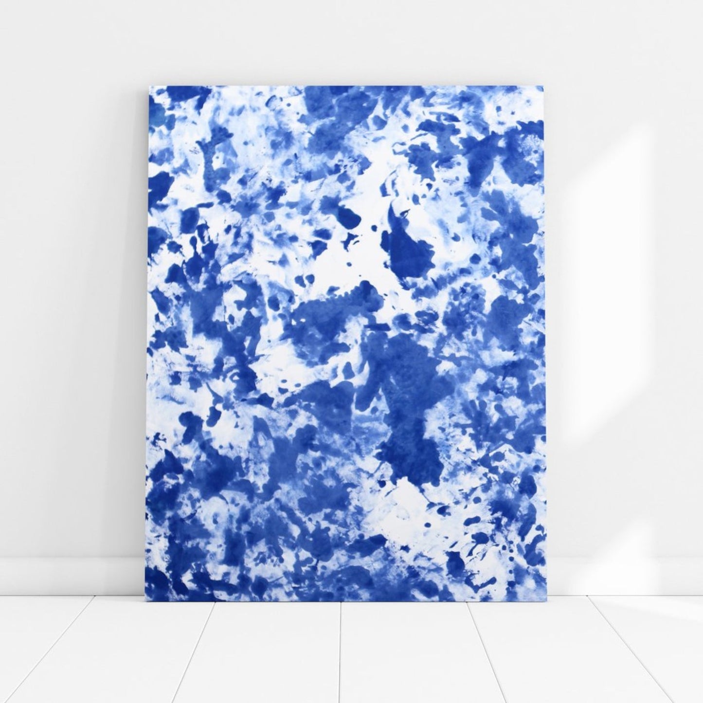 Love is Art Canvas and Paint Kit for Couples Blue Canvas Kit