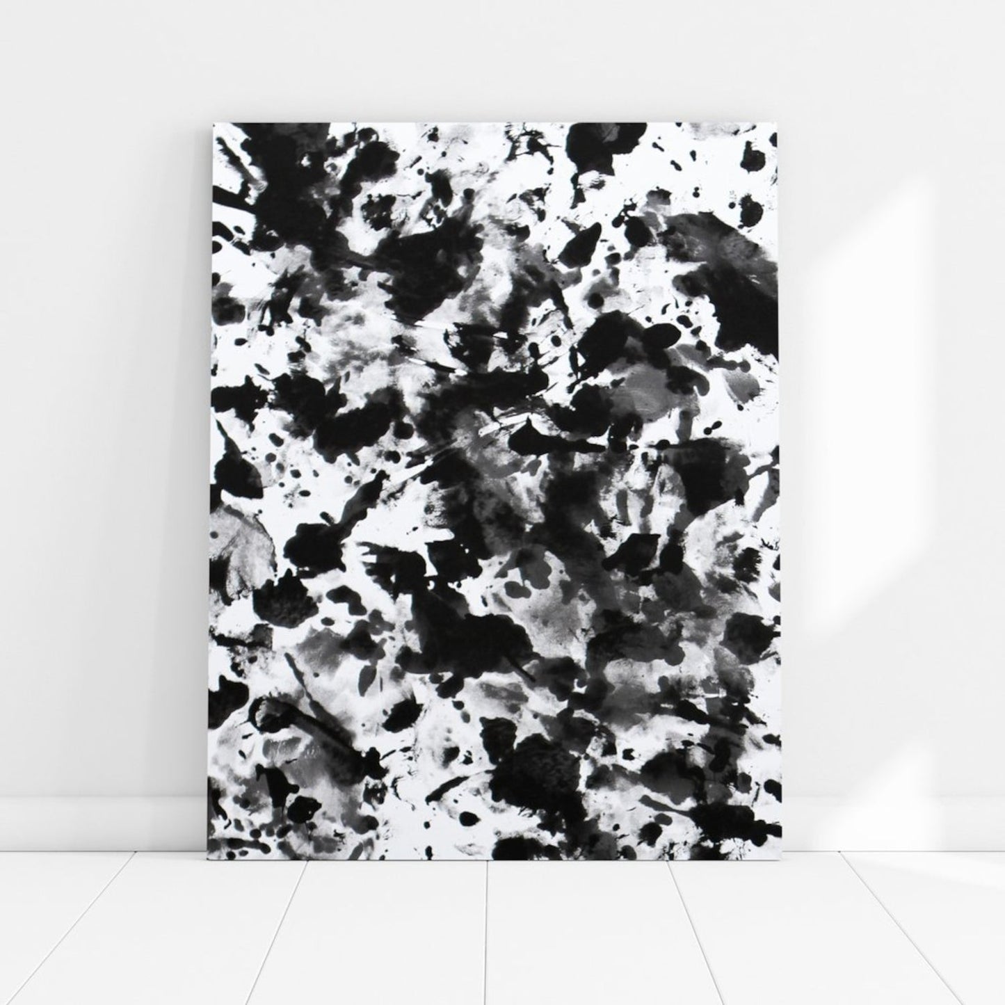 Love is Art Canvas and Paint Kit for Couples Black Canvas Kit