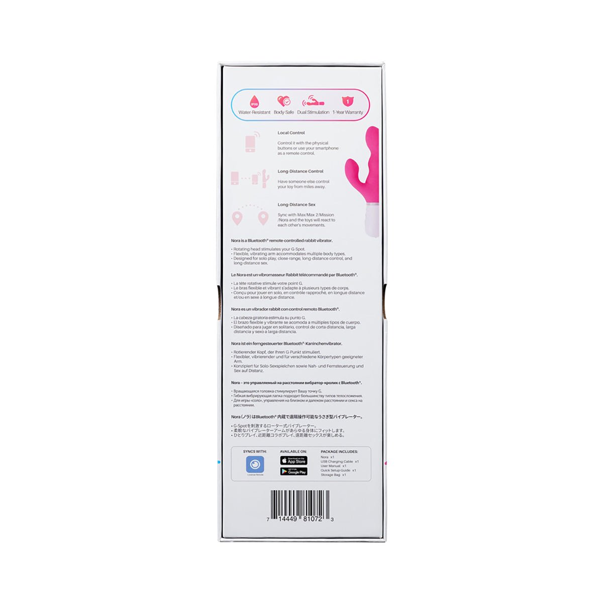 Lovense Nora Rabbit Vibrator Dual Stimulation