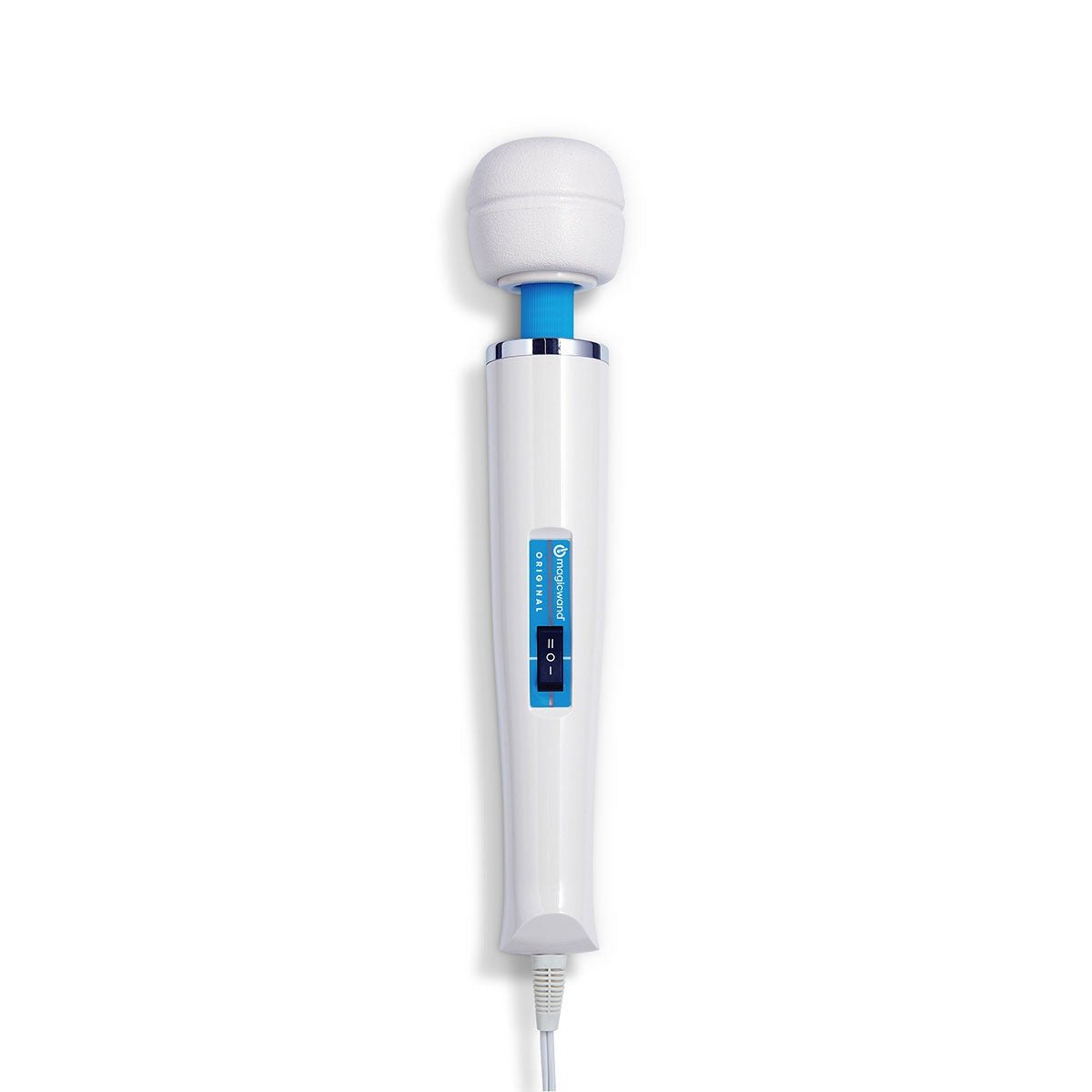 Magic Wand Original Vibrating Wand upright on a plain white background. Available at SugarX in the Vibrating Wand section of the Sex Toy collection.