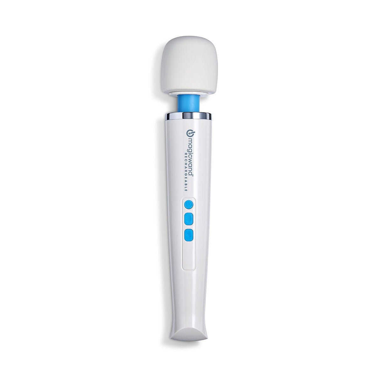 Magic Wand Rechargeable vibrating wand sex toy standing upright on a plain white background. Available at SugarX in the Vibrating Wand section of the Sex Toy collection.