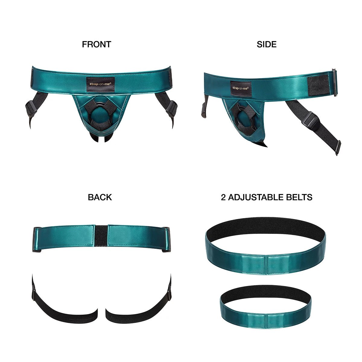 Strap-On-Me Curious Leatherette Harness Strap-on Harness