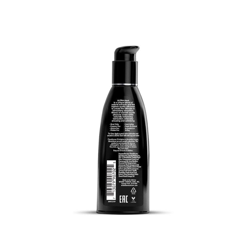 Wicked Ultra Heat 2oz Silicone Lube
