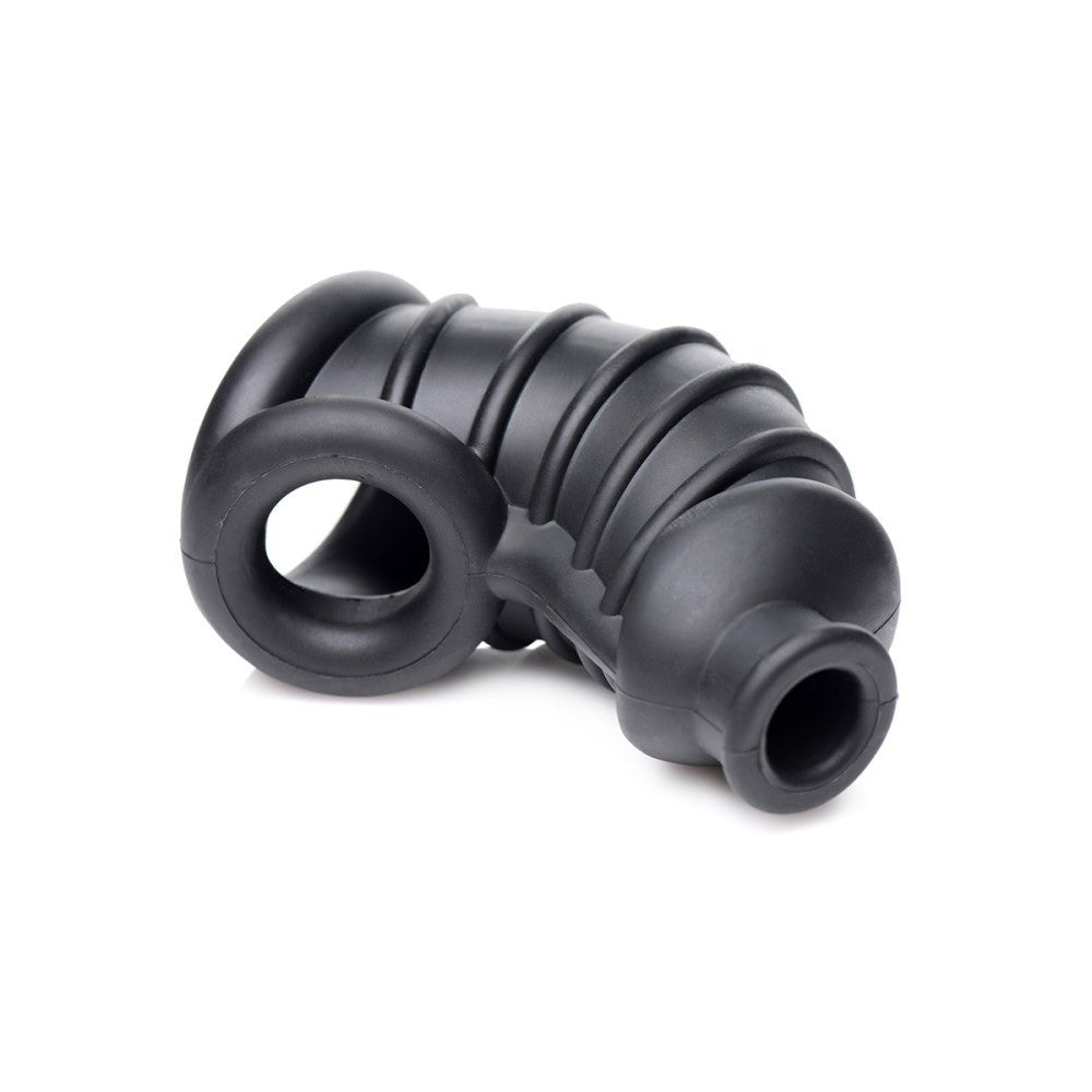 XR Master Series-Dark Chamber Silicone Chastity Cage - SugarX