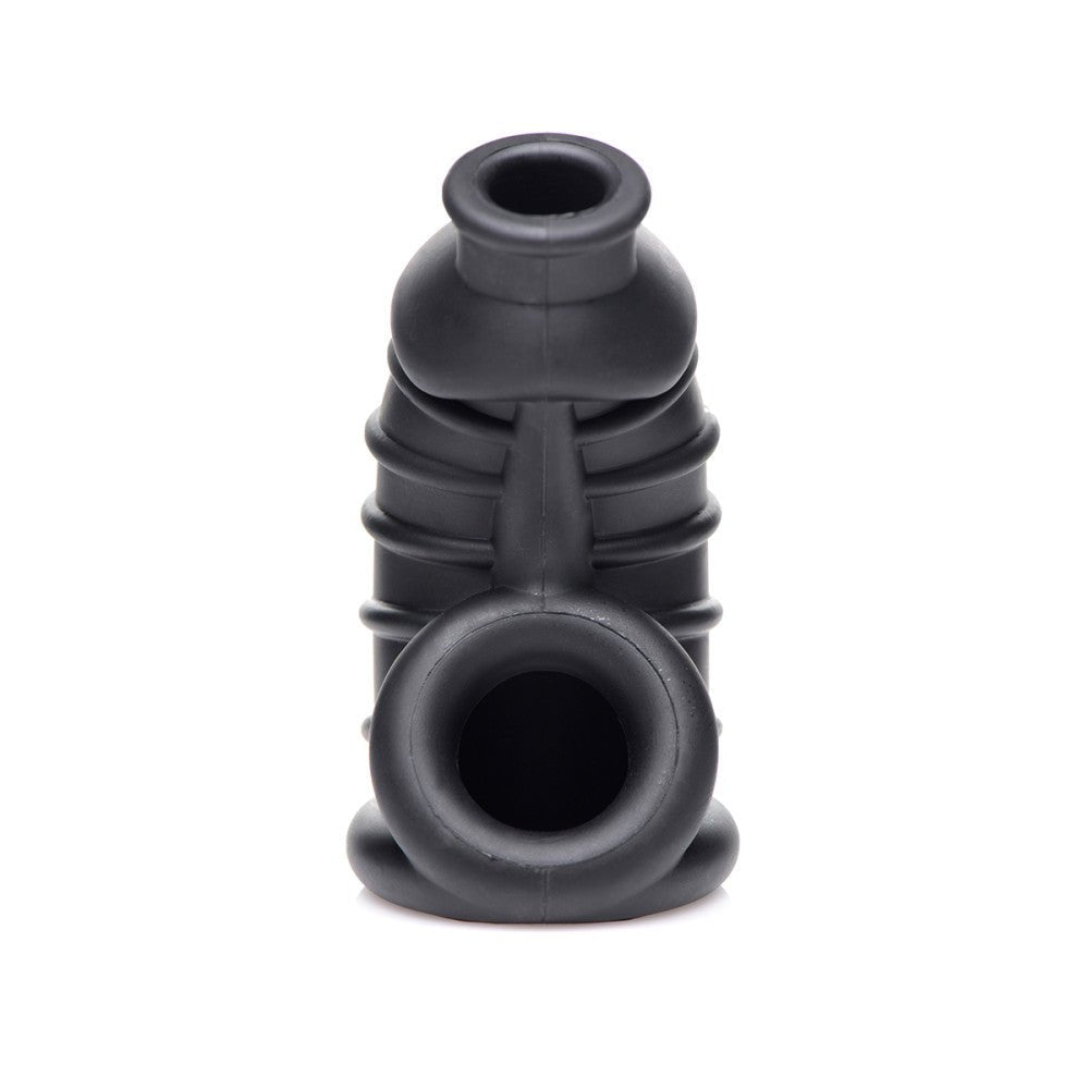 XR Master Series-Dark Chamber Silicone Chastity Cage - SugarX