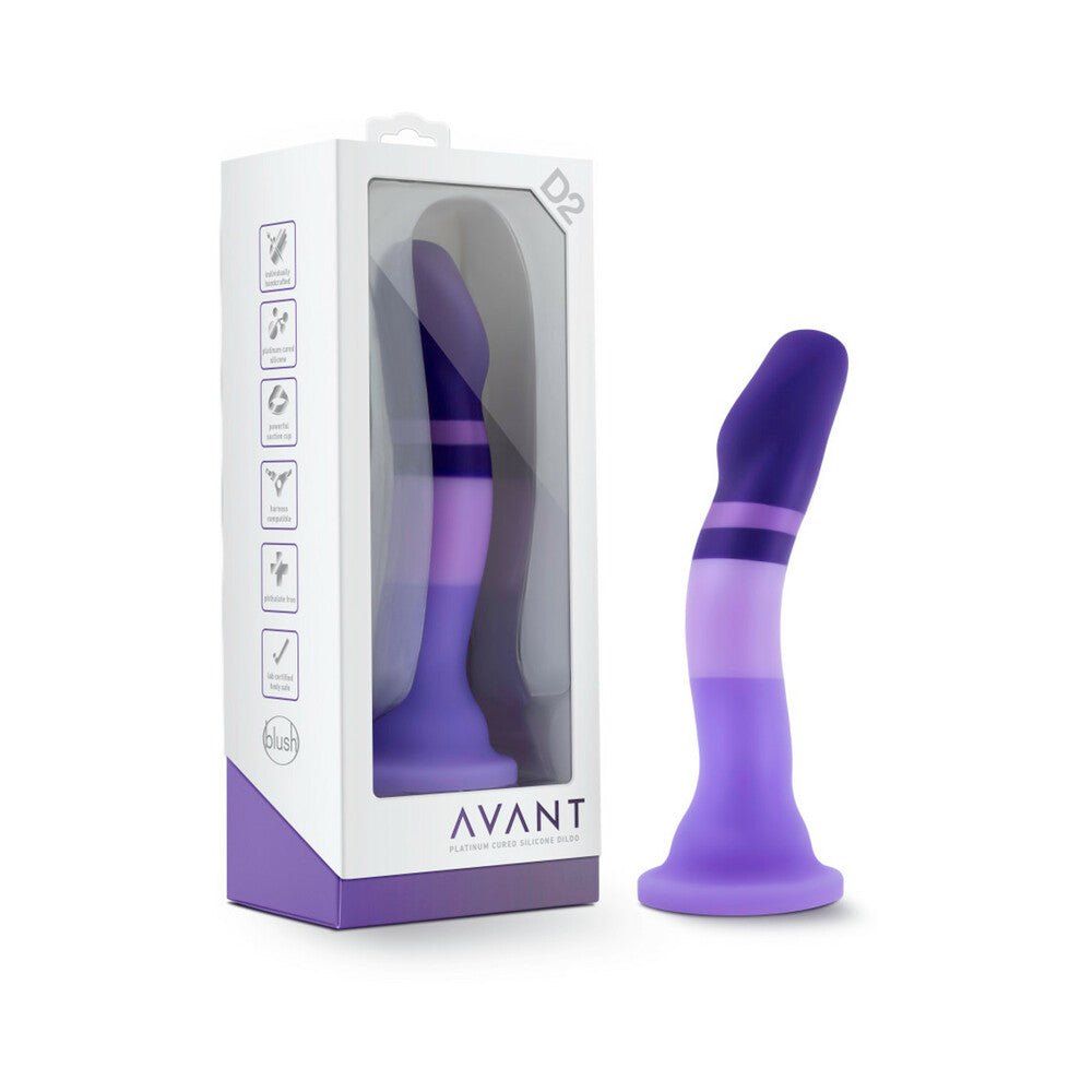 Avant Pride P3 in Purple Rain showcasing its design as a non-realistic non-phallic dildo. Available at SugarX in Sex Toys in the Dildo collection.