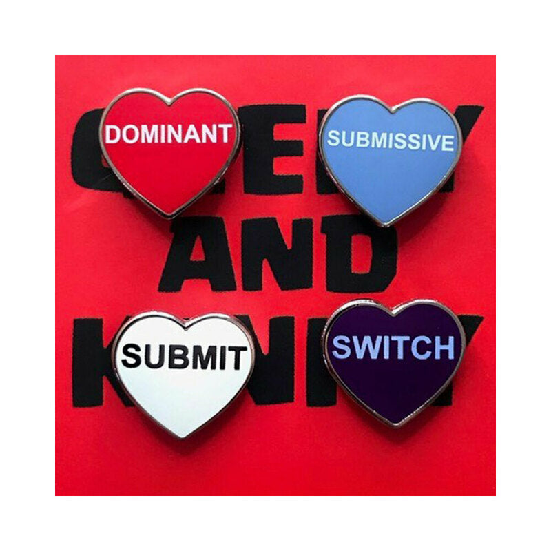 Geeky & Kinky Hearts Series Enamel Pins 3