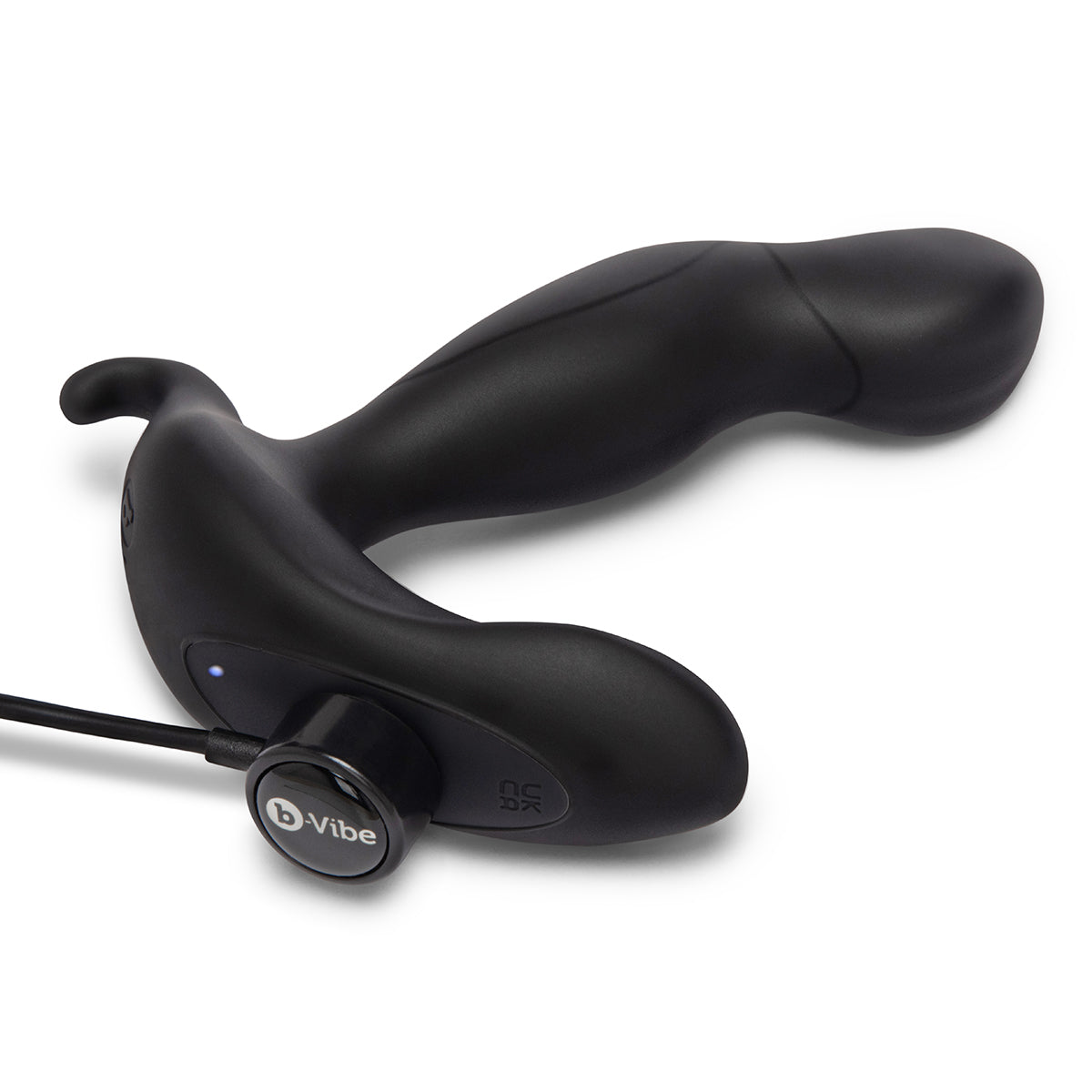 B-Vibe 360 Plug - Black on white background. Available at SugarX in Sex Toys in the Butt Plug collection.