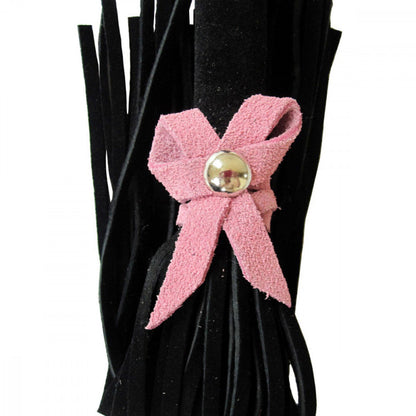 Love Knot Mini Flogger w/ Bow - Black w/Pink Bow