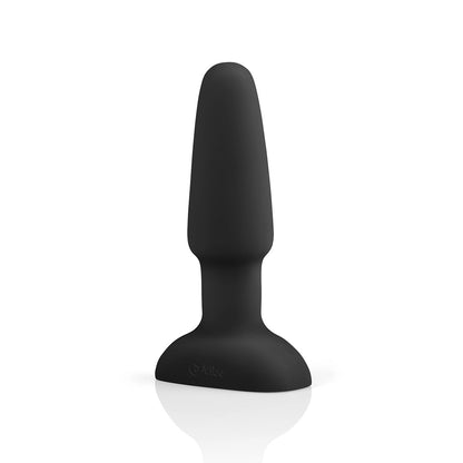 B-Vibe Rimming Plug 2 - Black on white background. Available at SugarX in Sex Toys in the Butt Plug collection.