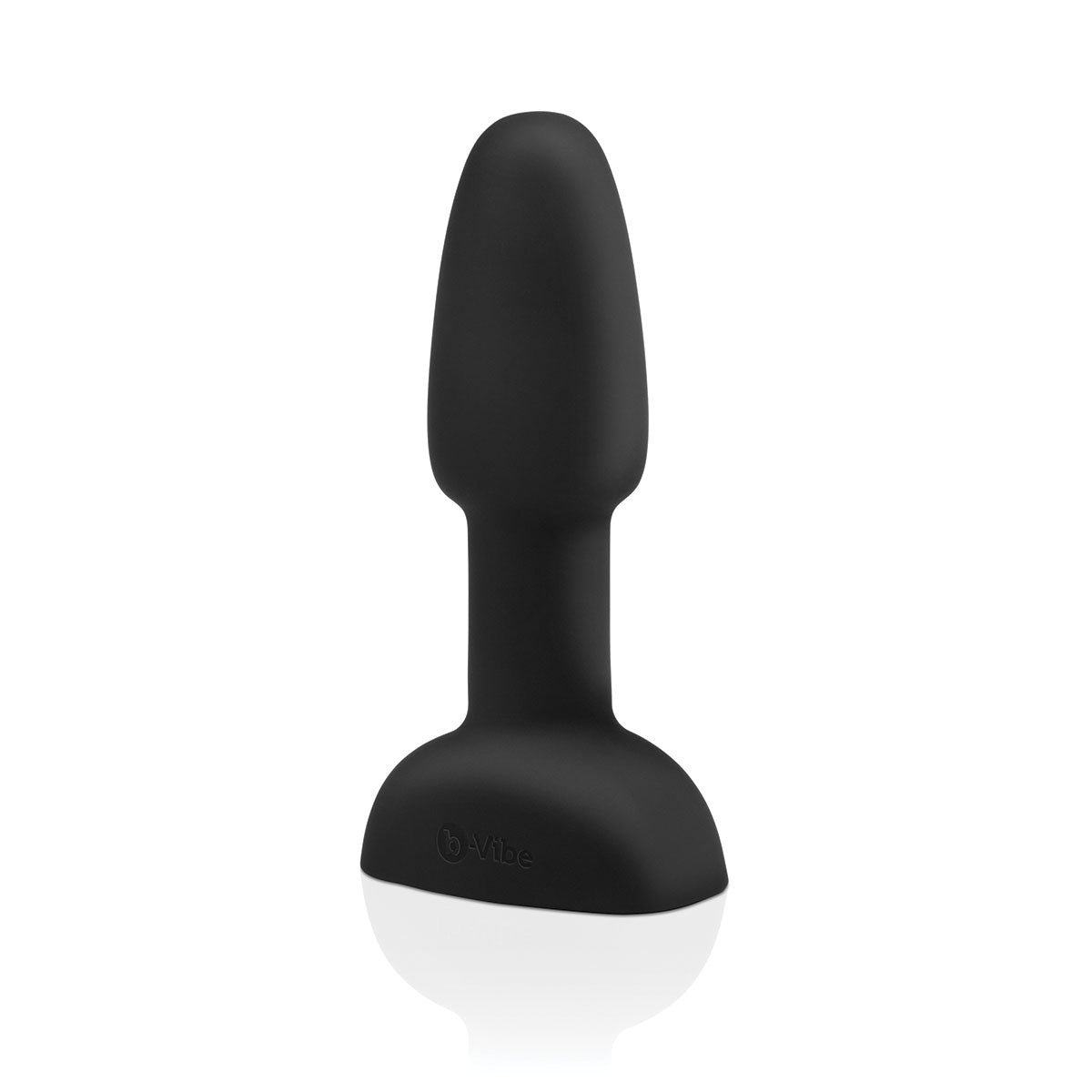 B-Vibe Rimming Petite Plug - Black on white background. Available at SugarX in Sex Toys in the Butt Plug collection.