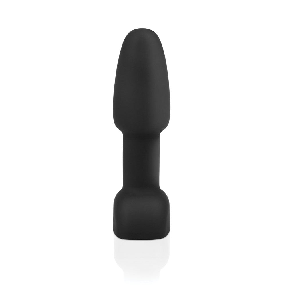 B-Vibe Rimming Petite Plug - Black on white background. Available at SugarX in Sex Toys in the Butt Plug collection.