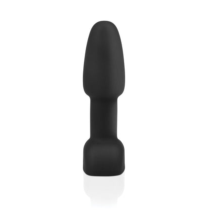 B-Vibe Rimming Petite Plug - Black on white background. Available at SugarX in Sex Toys in the Butt Plug collection.