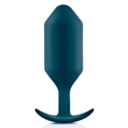 B-Vibe Snug Plug 6 - Marine on white background. Available at SugarX in Sex Toys in the Butt Plug collection.