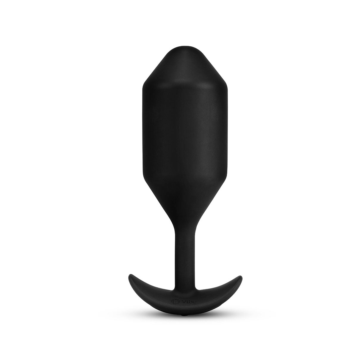 B-Vibe Vibrating Snug Plug 5 - Black on white background. Available at SugarX in Sex Toys in the Butt Plug collection.