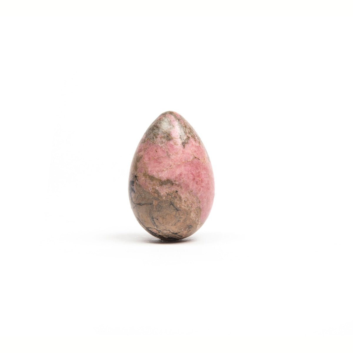 The Anahata Yoni Egg by Chakrubs made of rhodonite crystal from SugarX.