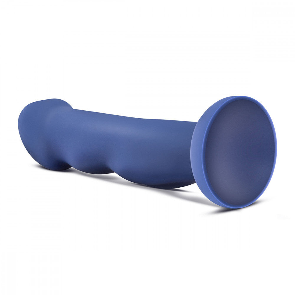 Rear angled view of Blush Avant Suko D12 silicone dildo – non-realistic suction cup dildo at SugarX.