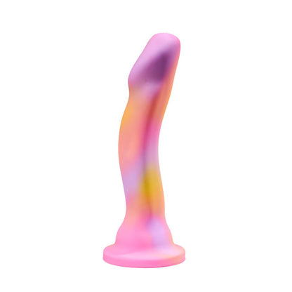 Blush Avant Sun’s Out pink silicone dildo with suction cup base on white background at SugarX.