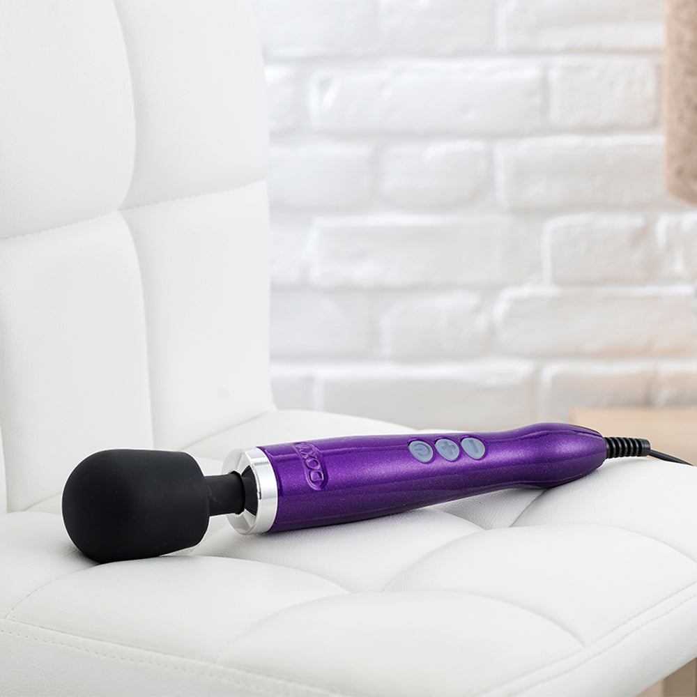 Doxy Die Cast Massager Purple | Wand Vibrator at SugarX Doxy Die Cast Massager Purple | Wand Vibrator at SugarX