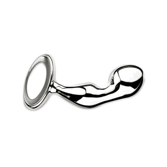 Njoy Pfun Plug stainless steel prostate massager and butt plug on white background at SugarX.