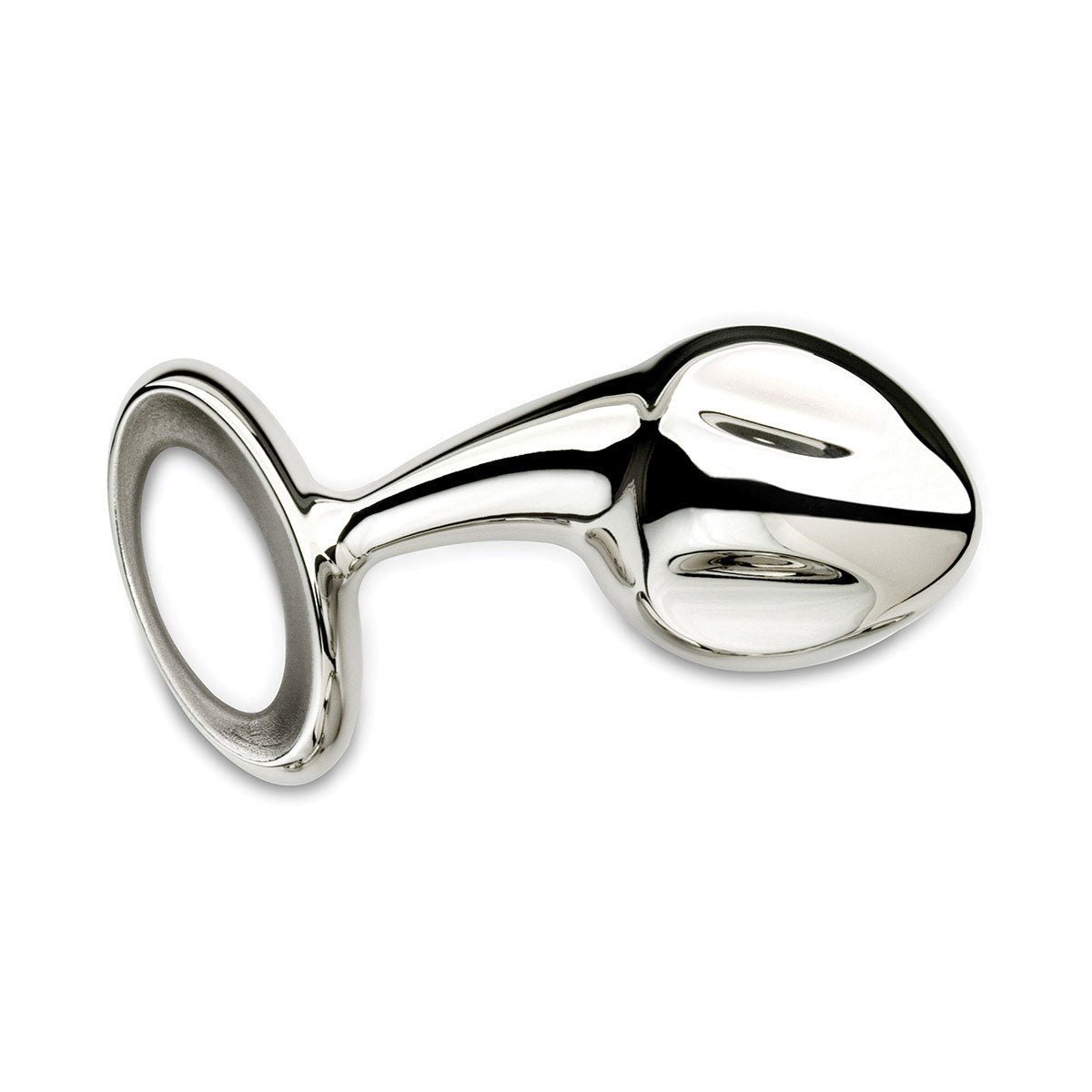 Njoy Pure Plug 2.0 XL stainless steel butt plug with oversized handle at SugarX.