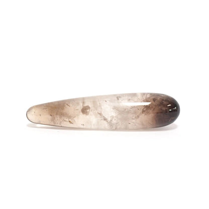 Grounding crystal pleasure toy in smoky quartz by Chakrubs at SugarX.