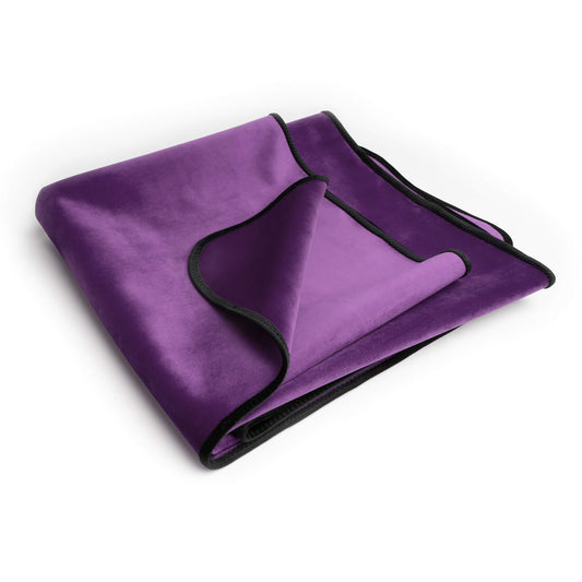 Liberator Fascinator Throw Moister-Proof Sensual Blanket Travel Size Aubergine Throws