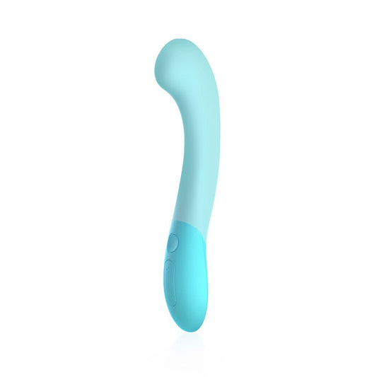 Biird Gii G-spot vibrator in Mint by SugarX in Sex Toys in the G-Spot Vibrator collection. The vibrator is on a white background showcasing its design for both internal and external stimulation.
