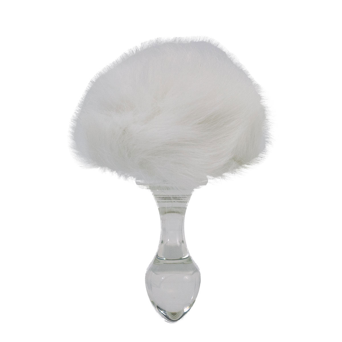 Crystal Delights Magnetic Bunny Tail White Plugs