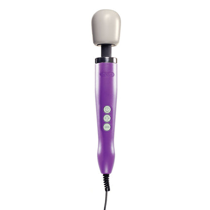 Doxy Original Massager Wand Vibrator in Purple upright on a white background. Available at SugarX in Vibrators in the Sex Toy Collection.