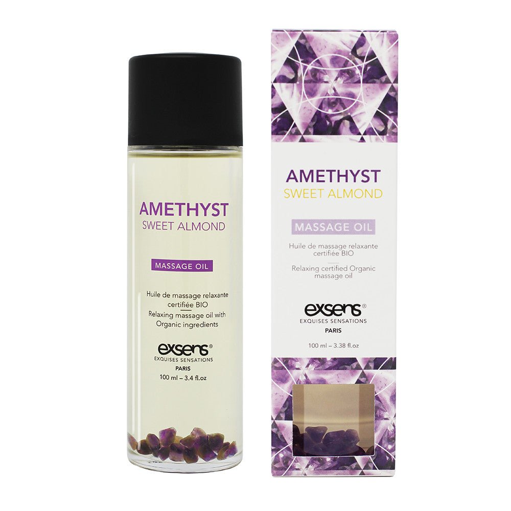 Exsens Massage Oil 100ml - Amethyst Sweet Almond Massage Oil