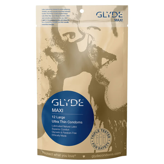 Glyde Maxi Condoms 12pk Latex Condoms