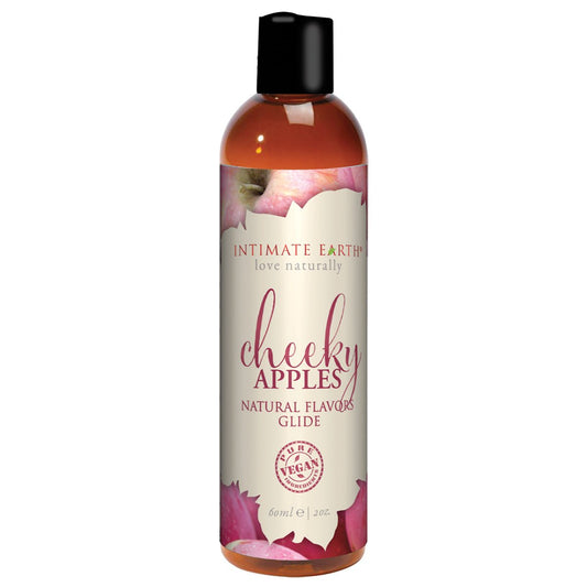 Intimate Earth Flavored Glide - Cheeky Apples 2oz Water Based Lube