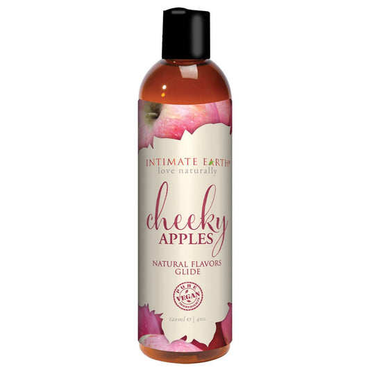 Intimate Earth Flavored Glide - Cheeky Apples 4oz Water Based Lube