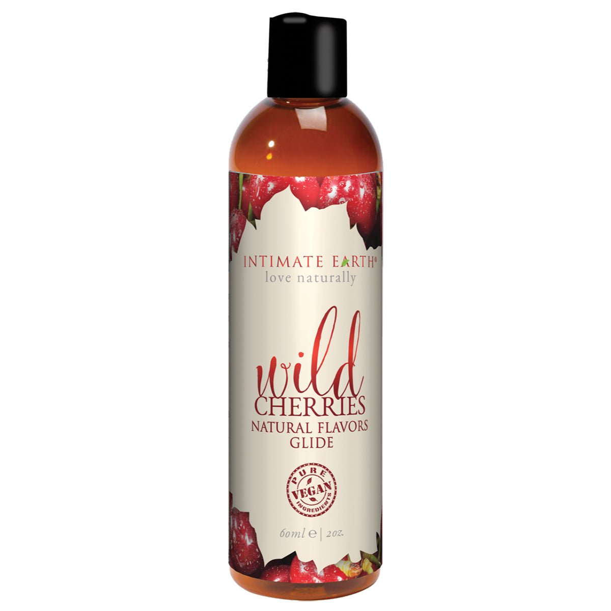 Intimate Earth Flavored Glide - Wild Cherries 2oz Water Based Lube
