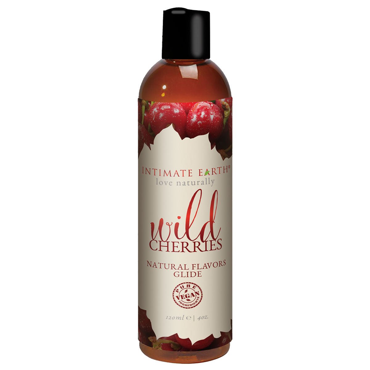 Intimate Earth Flavored Glide - Wild Cherries 4oz Water Based Lube