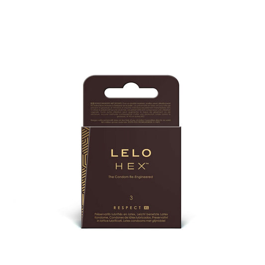 LELO Hex Respect XL Condoms 3pk Latex Condoms