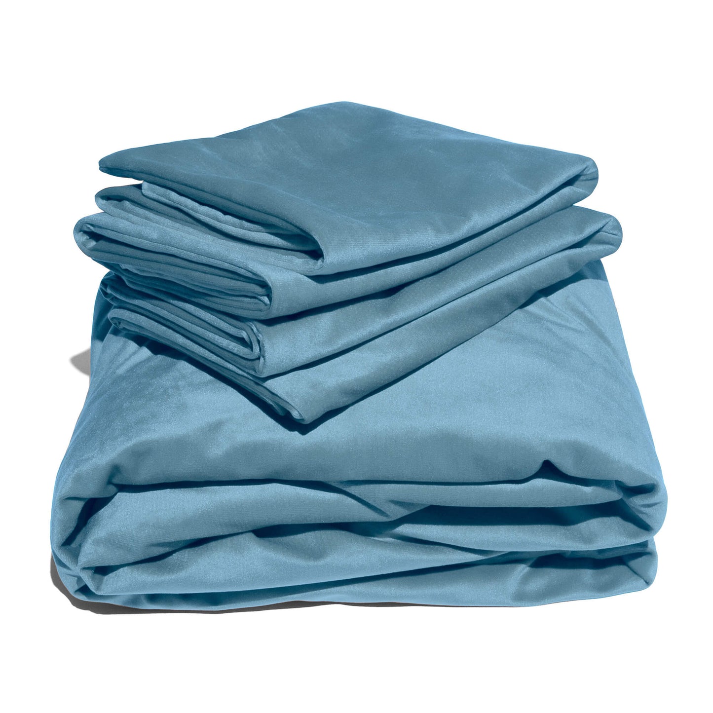 Liberator Liquid Velvet Sheet and Pillow Covers Cyan Throws