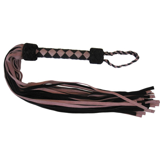 Flog Her in Pink/Black Suede Crops & Floggers