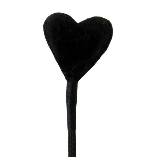 Heart Fluff Tip Crop - Black Crops & Floggers