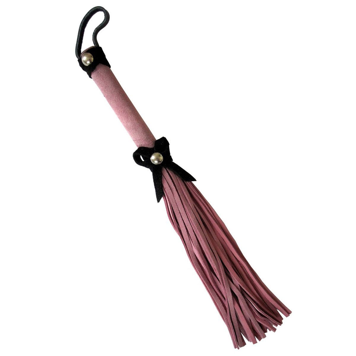 Love Knot Mini Flogger w/ Bow - Pink w/Black Bow Crops & Floggers