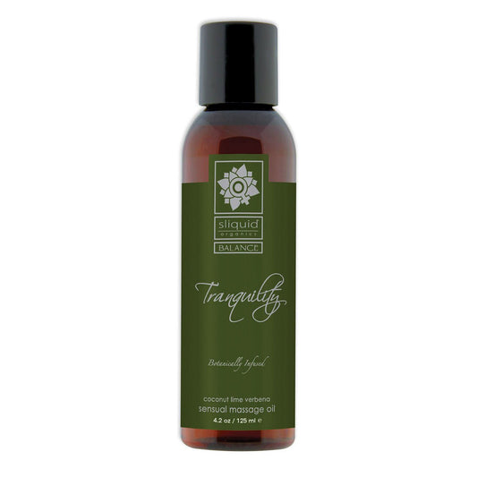 Sliquid Organics Massage Oil Tranquility 4.2oz Massage Oil