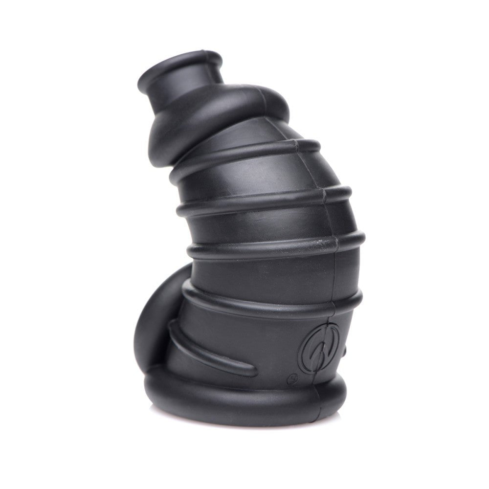 XR Master Series-Dark Chamber Silicone Chastity Cage - SugarX