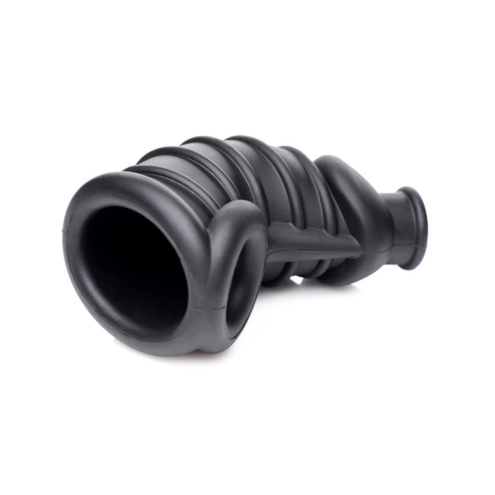 XR Master Series-Dark Chamber Silicone Chastity Cage - SugarX